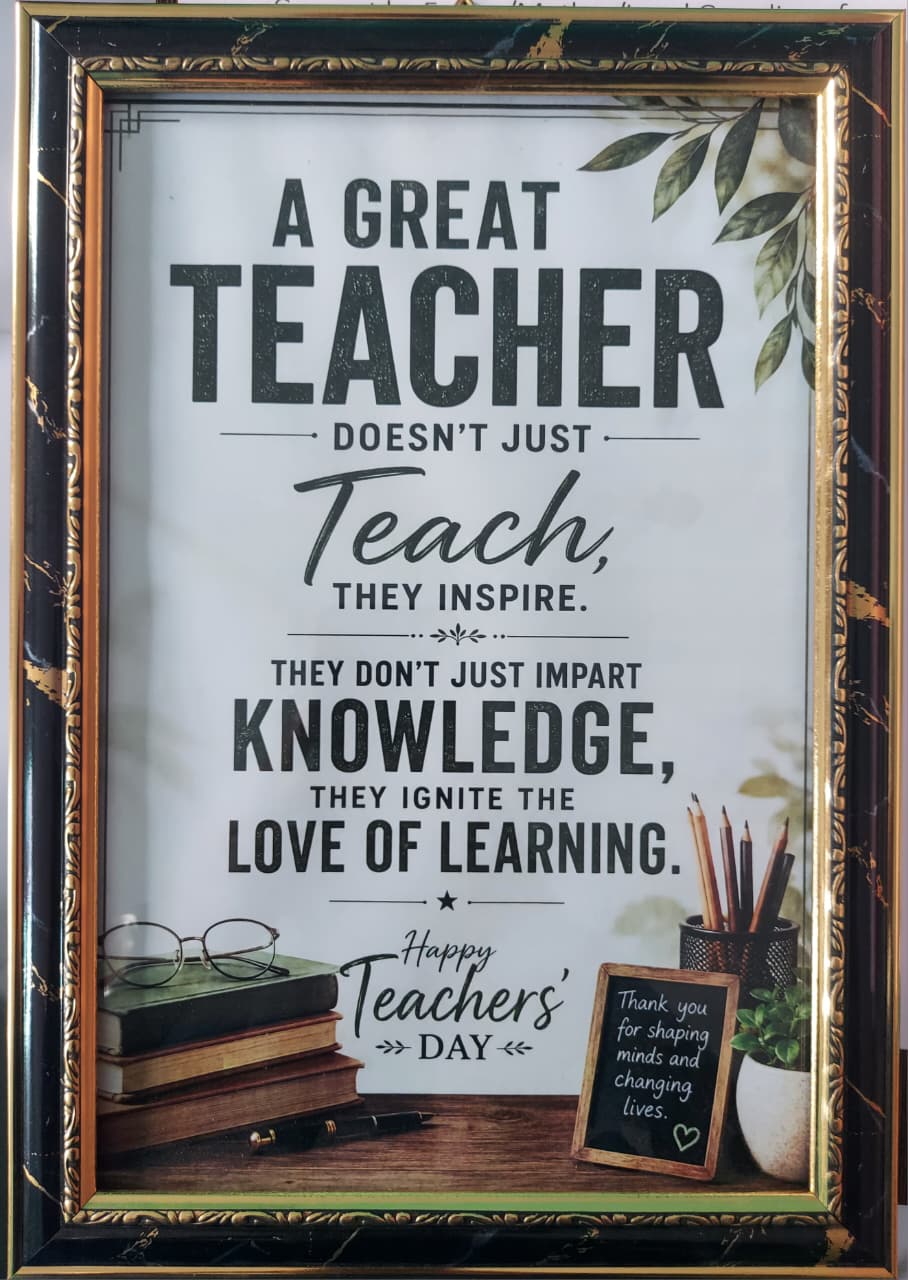Teacher's day wish by a student of Nursery Class